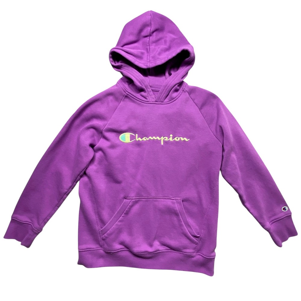 Champion Kids Purple Hoodie Authentic Athleticwear Size XL